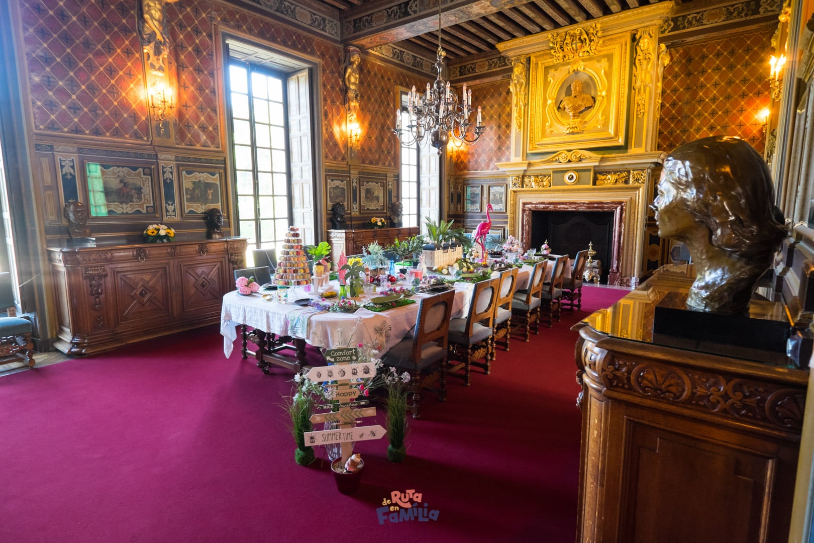 El interior del castillo de Cheverny