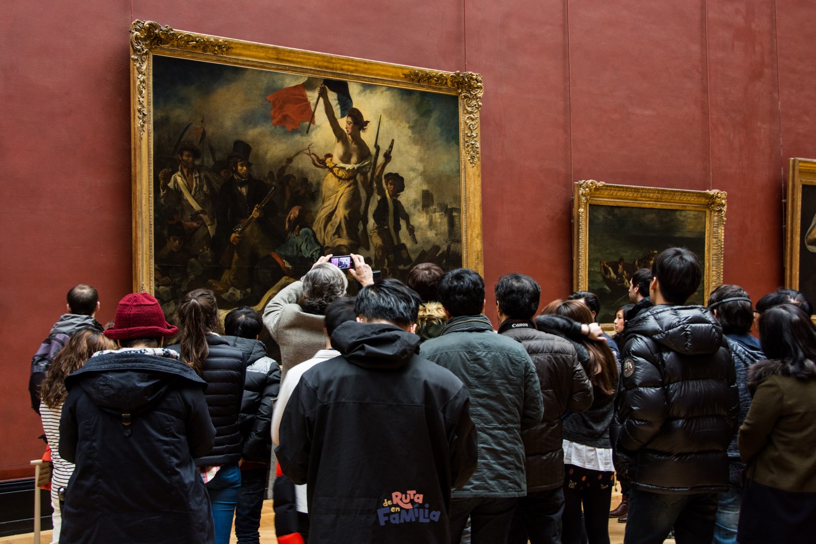 La libertad guiando al pueblo de Eugène Delacroix, en el Museo del Louvre