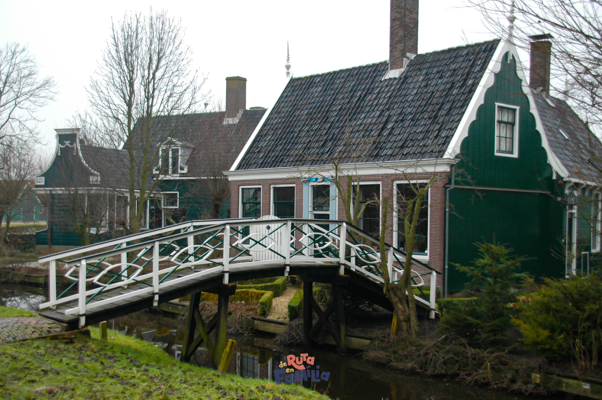 Los molinos de Zaanse Schans, cerca de Amsterdam